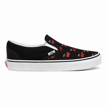 Damske Slip On Tenisky Vans Cherries Classic Čierne VA38JPMUK